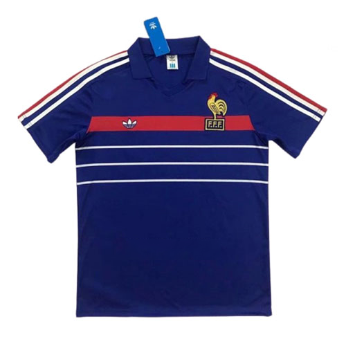 Thailande Maillot De Foot France Domicile Retro 1984 1986 Pas Cher